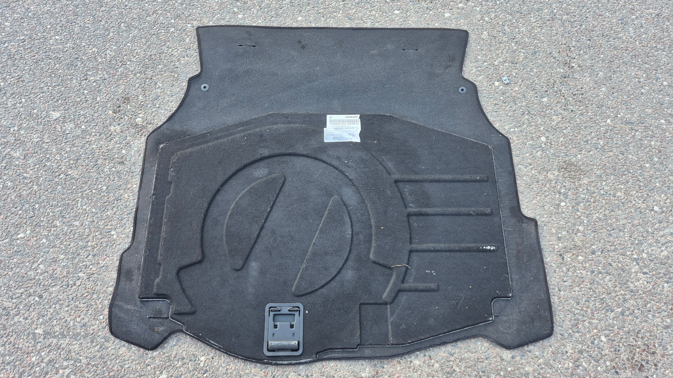 mats floor boot 2096801242 MERCEDES CLK W209