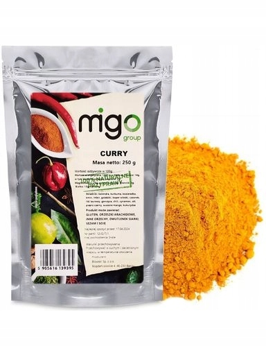 Levně 9 x MIGOgroup, indická kari, přírodní – 250 g – MIGOgroup