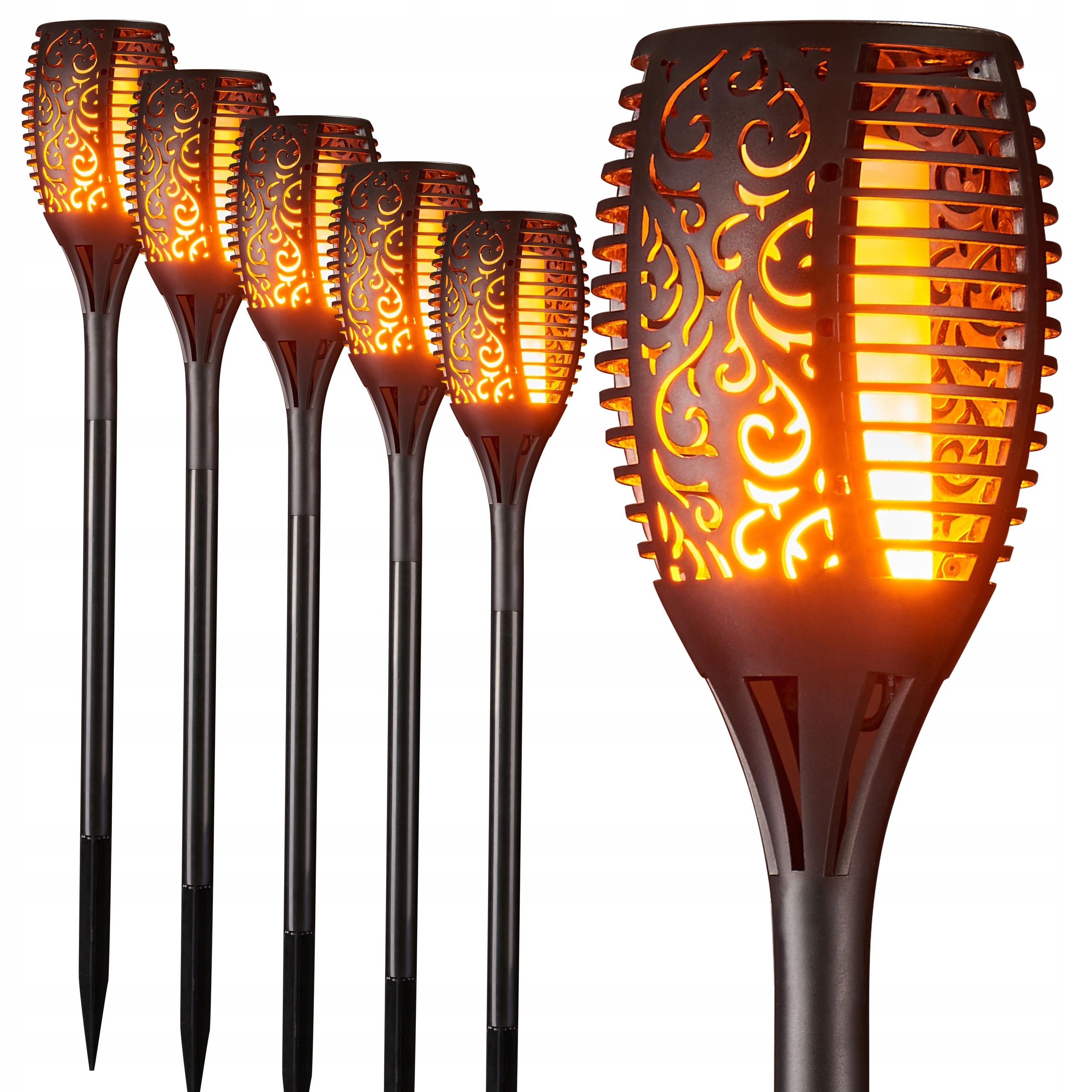 

6x Lampa solarna Led Pochodnia efekt Ogień Płomień