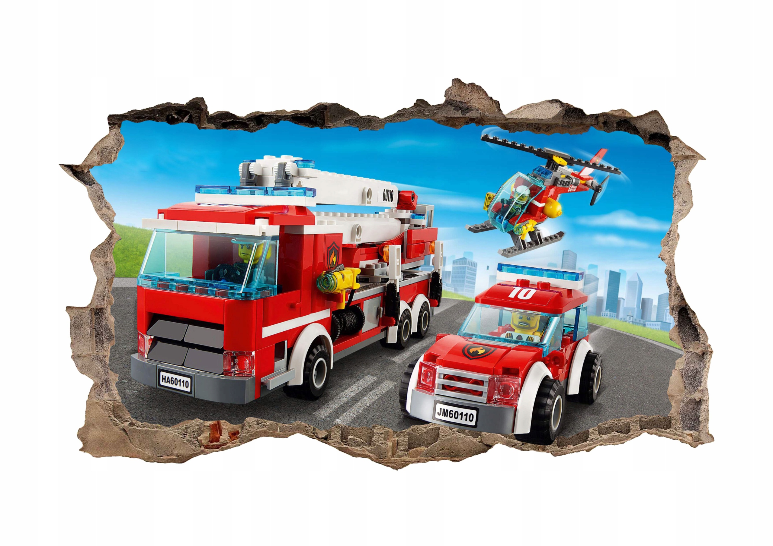 

Naklejka ścienna Lego City ! Duży wybór ! XXL