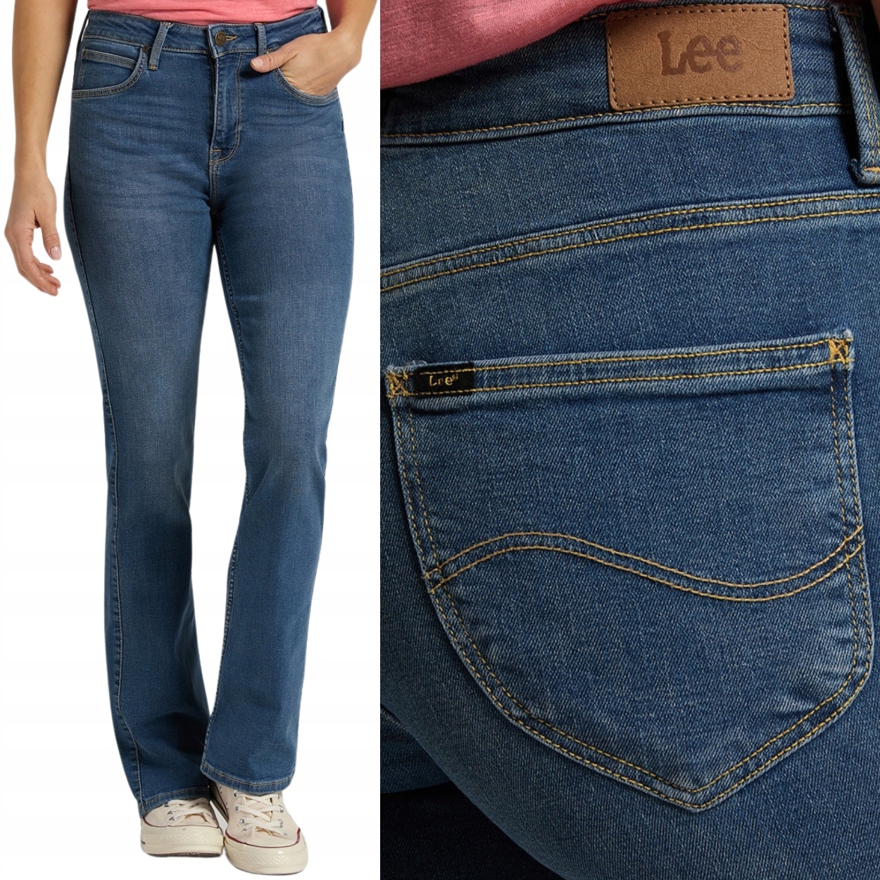 Lee Breese Boot Bootcut Martha rozšiřitelné dámské džínové kalhoty W34 L31