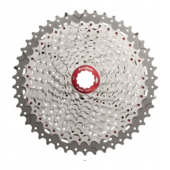 Kaseta 11-rzędowa Sunrace MX8 Srebrna 11-46T