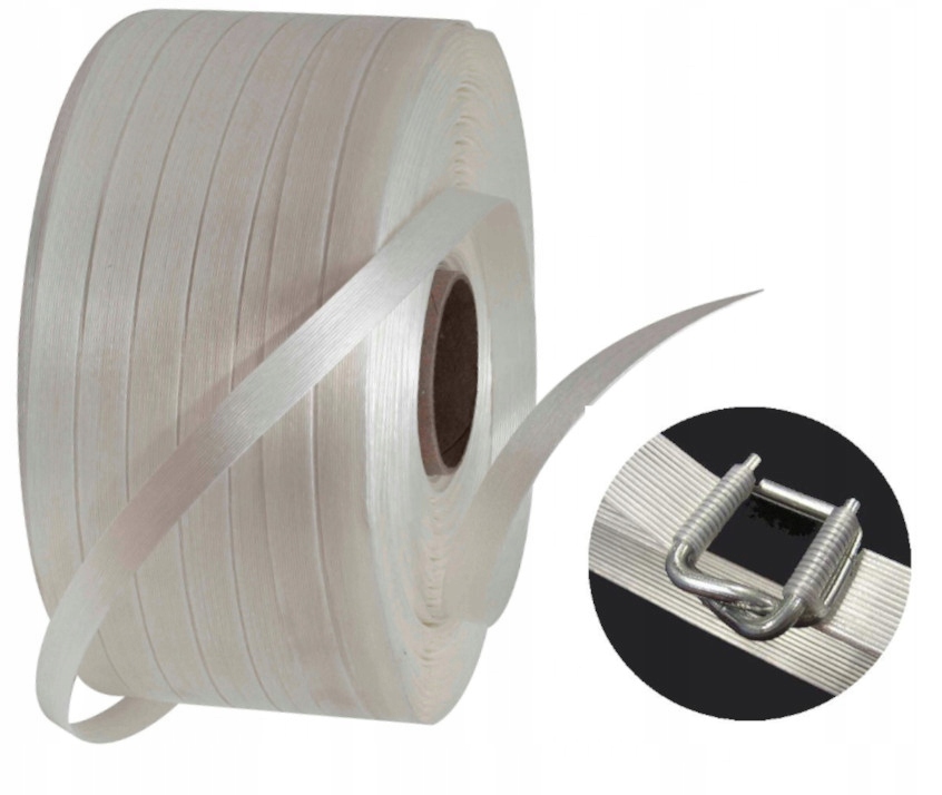 19 mm/600 m WG60 Polyesterová Páska Pro Bandáž Balíku, měkká