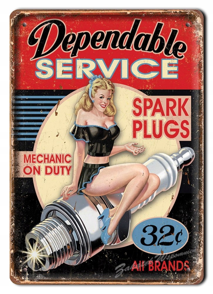 Garage Metalowy Szyld Obrazek Plakat Retro #02290
