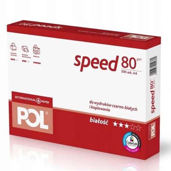 

Papier Ksero Polspeed A4 80G 500 Ark