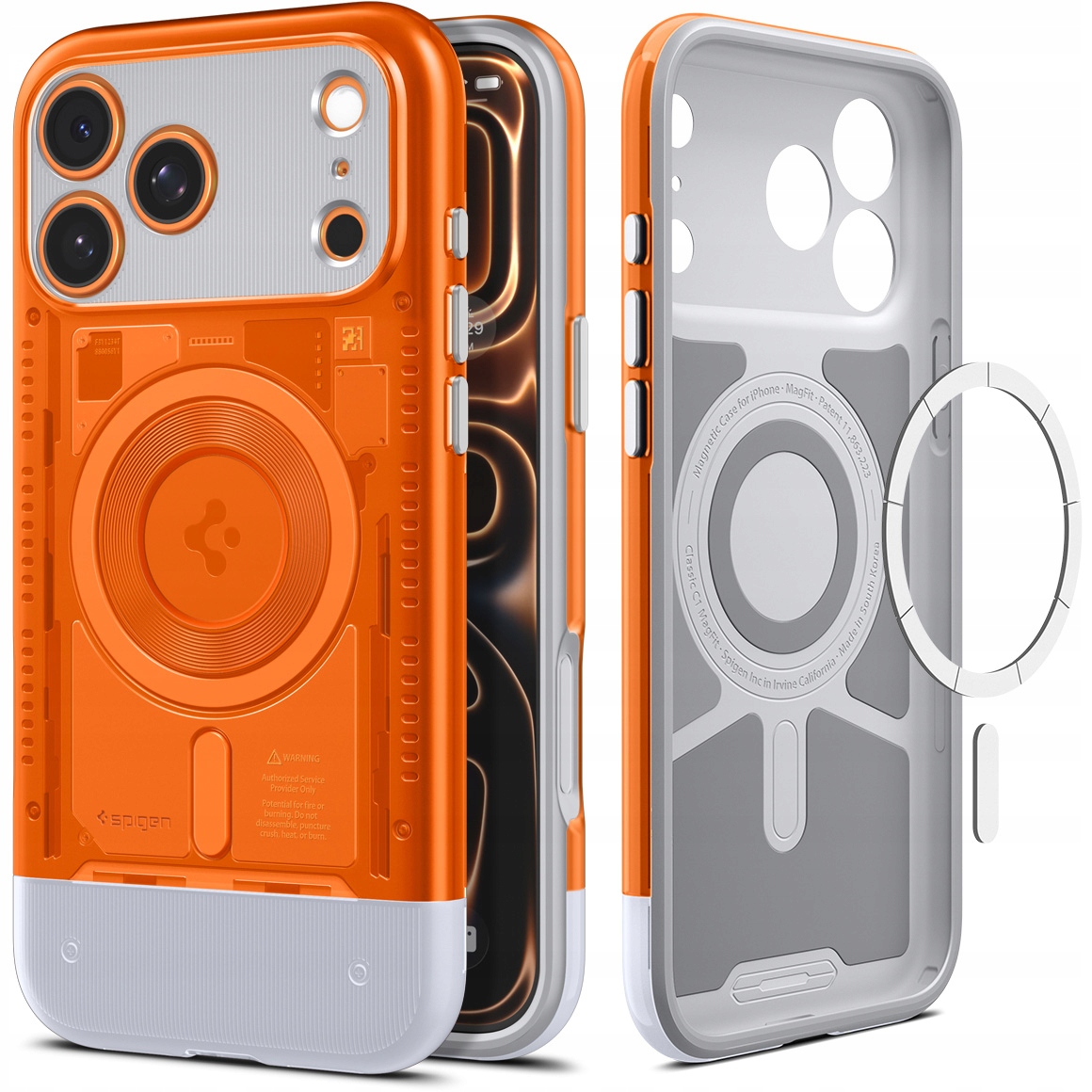 Pouzdro Spigen pro iPhone 17 Pro Max, zadní kryt pro MagSafe, stylové, hybridní