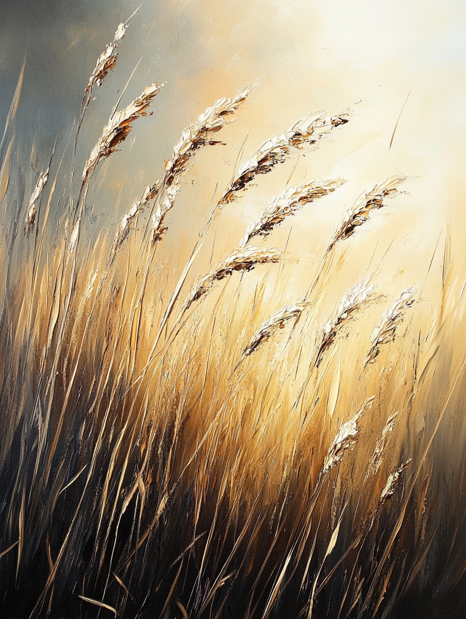 Obraz Na Plátně Canvas Příroda Tráva Obiloviny Klas Pole Louka Step Vítr 60x80