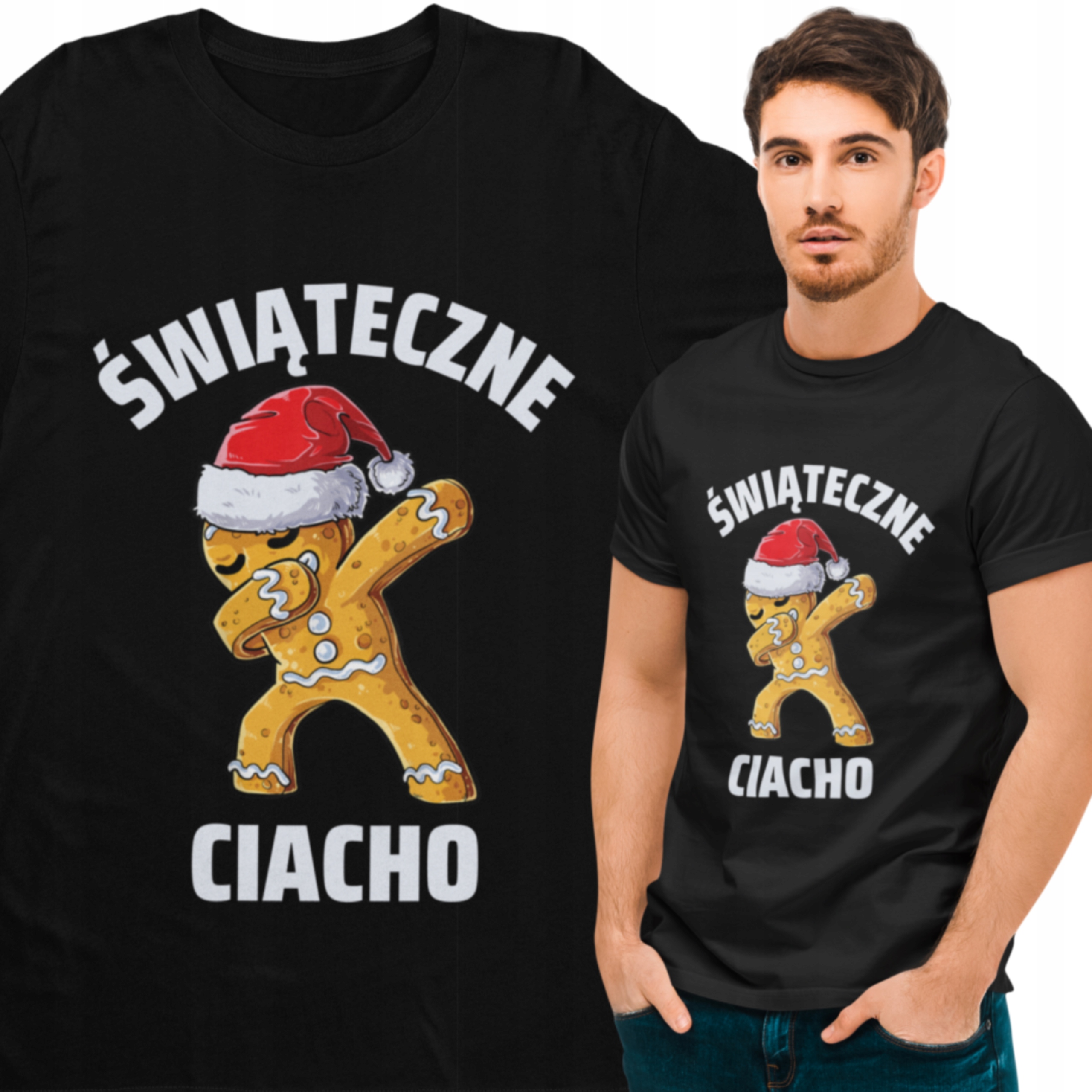 

Świąteczna Koszulka T-shirt Świąteczny Piernik L