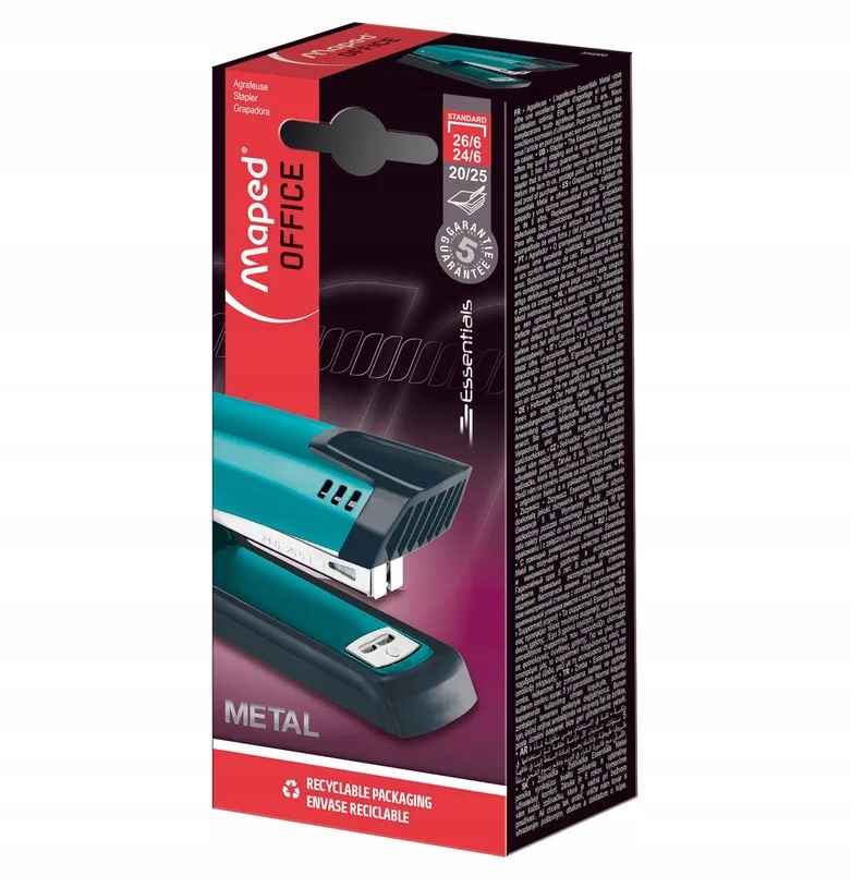 ZSZYWACZ MAPED ESSENTIALS METAL DECO DO 25 KARTEK Rodzaj Biurowy