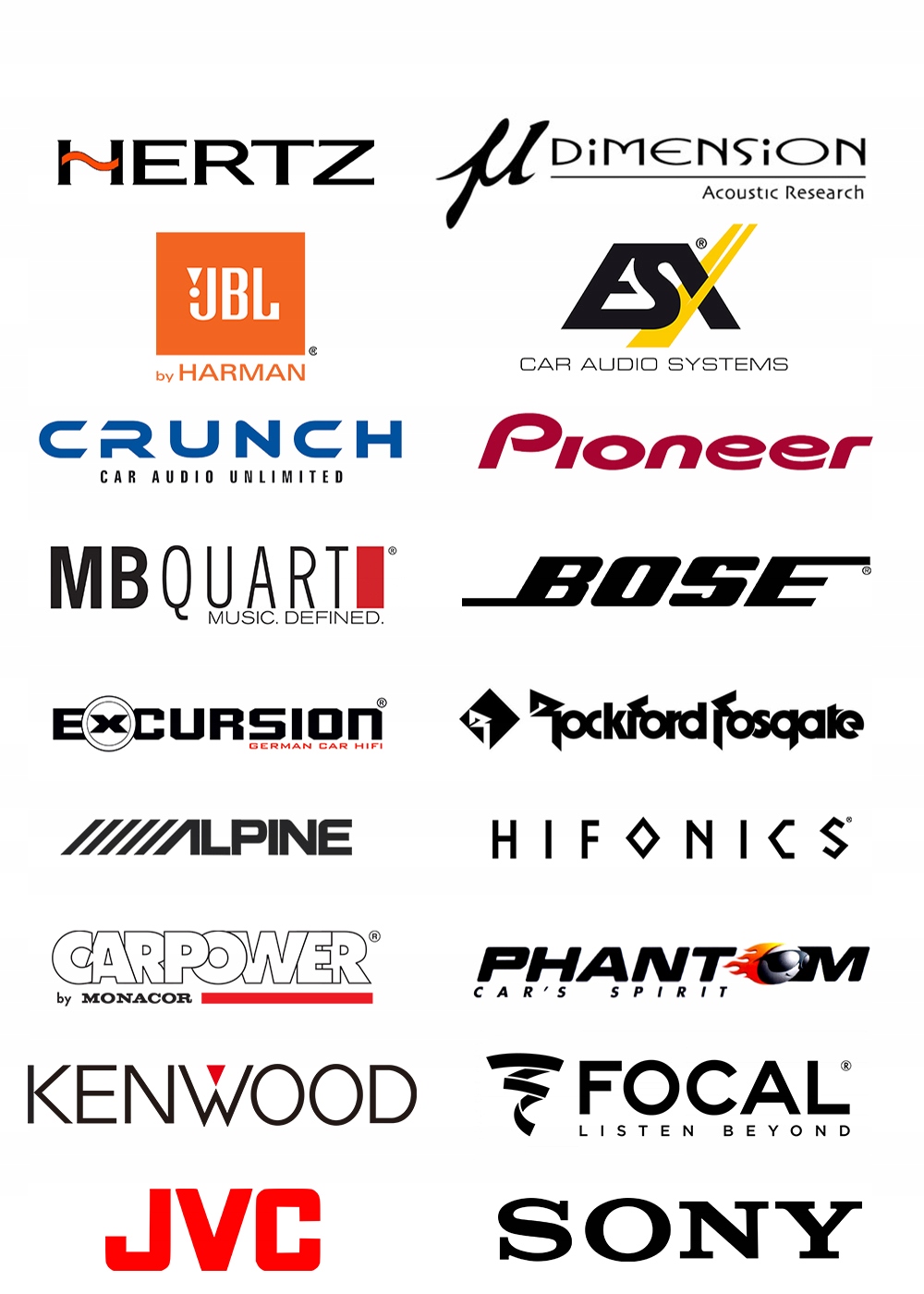 Excursion XXX-8C zestaw głośników SPL 98/200mm 20 Marka Excursion