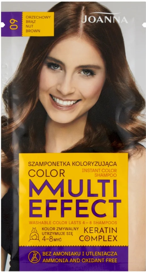 

Joanna MultiEffect szamponetka 09OrzechowyBrąz35g
