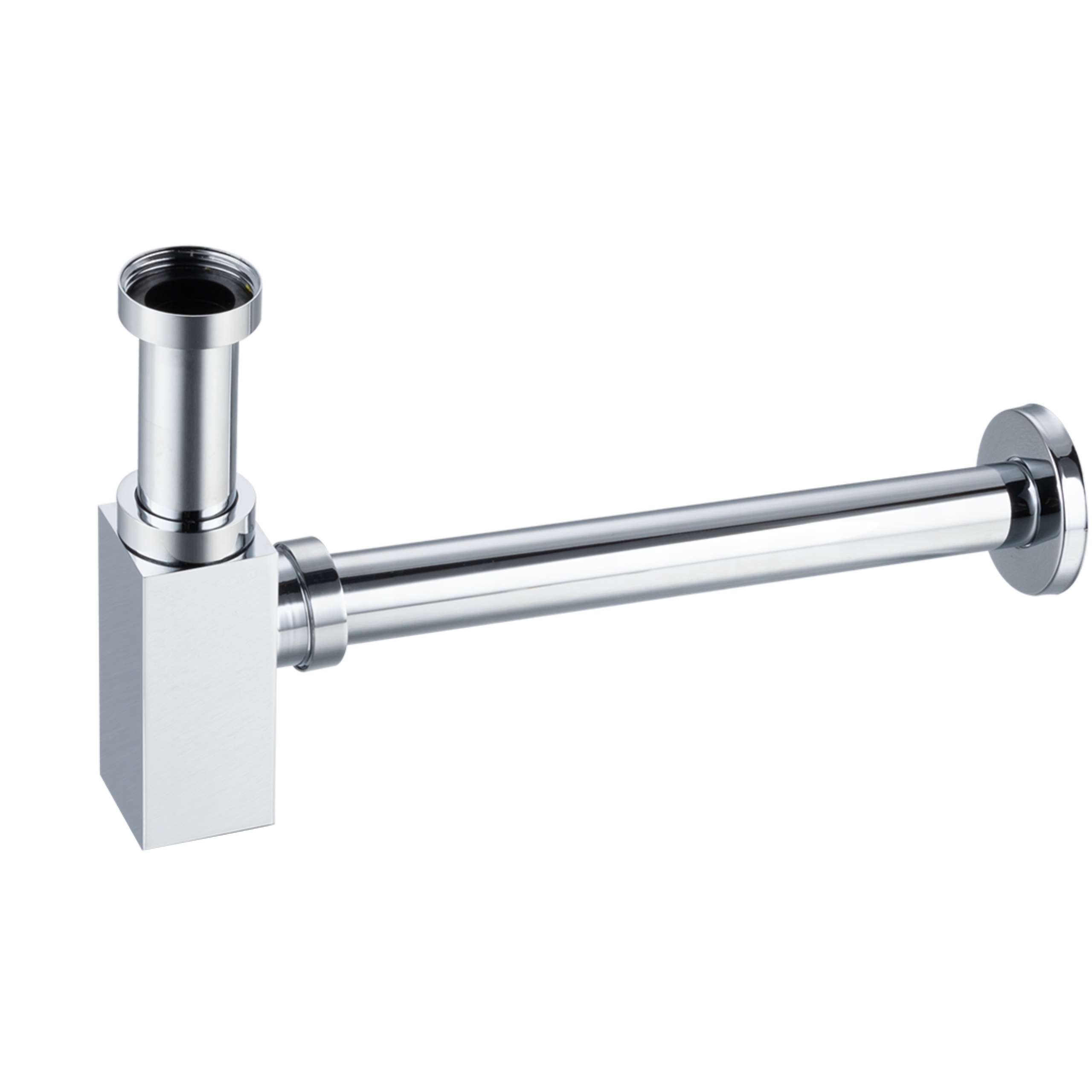 Balneo Umyvadlový Sifon Lahvový, Čtvercový, Chrom Pro Umyvadlo