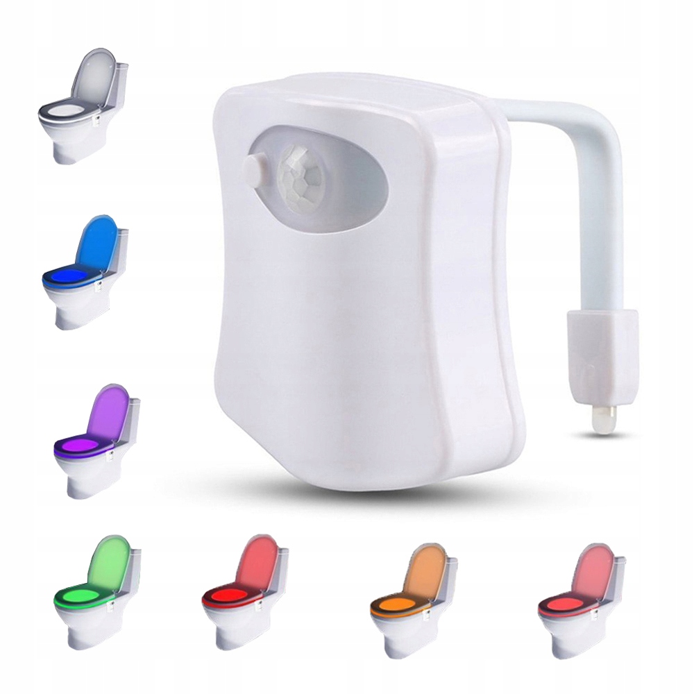 LAMPKA LED DO WC TOALETY CZUJNIK RUCHU ZMIERZCH