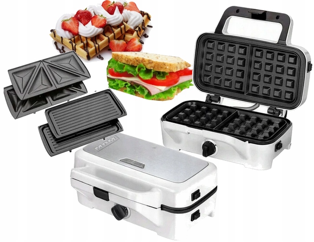 

Opiekacz Gofrownica Grill 3W1 Mpm MOP-33 1200W