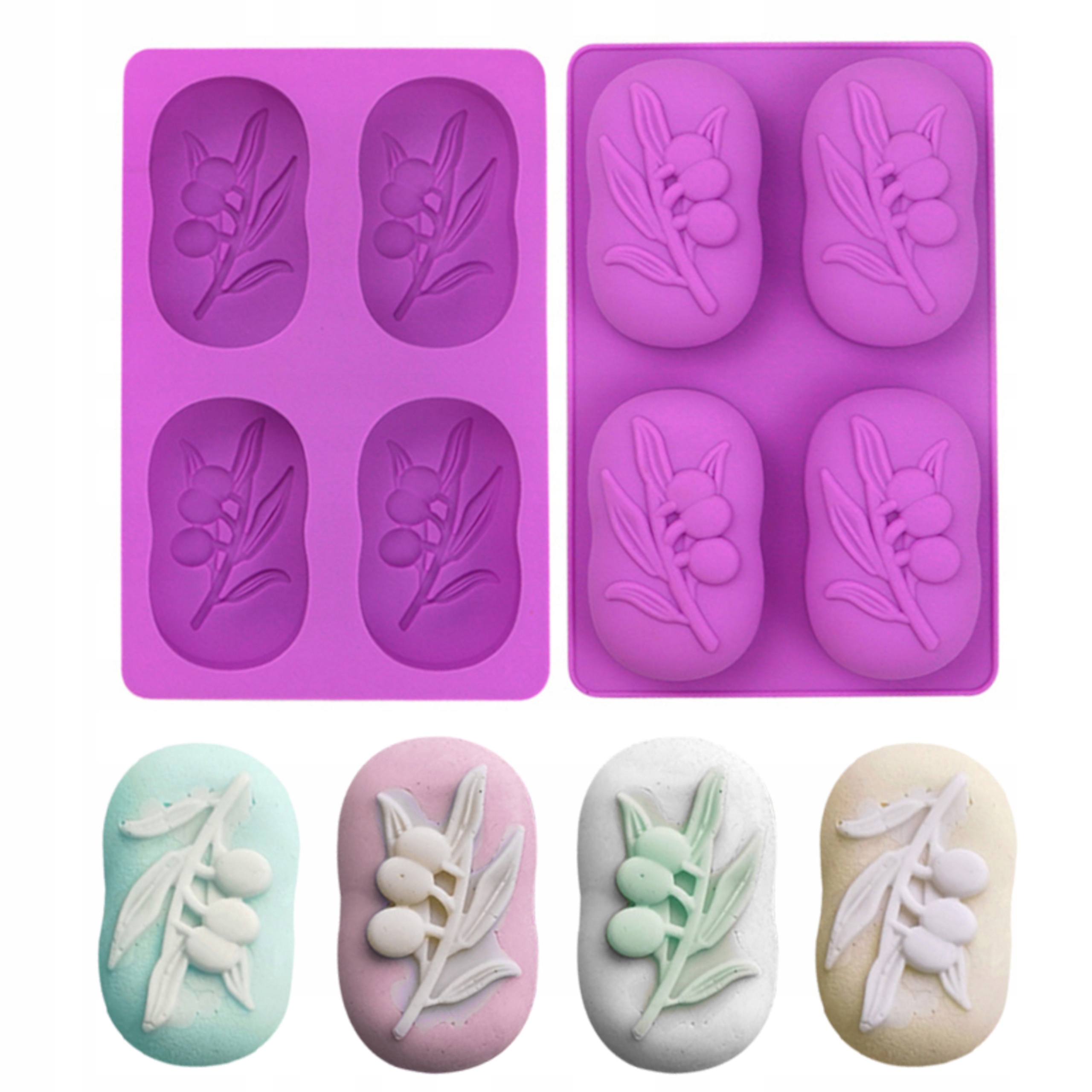 

Forma silikonowa do mydła gipsu owalna oliwka