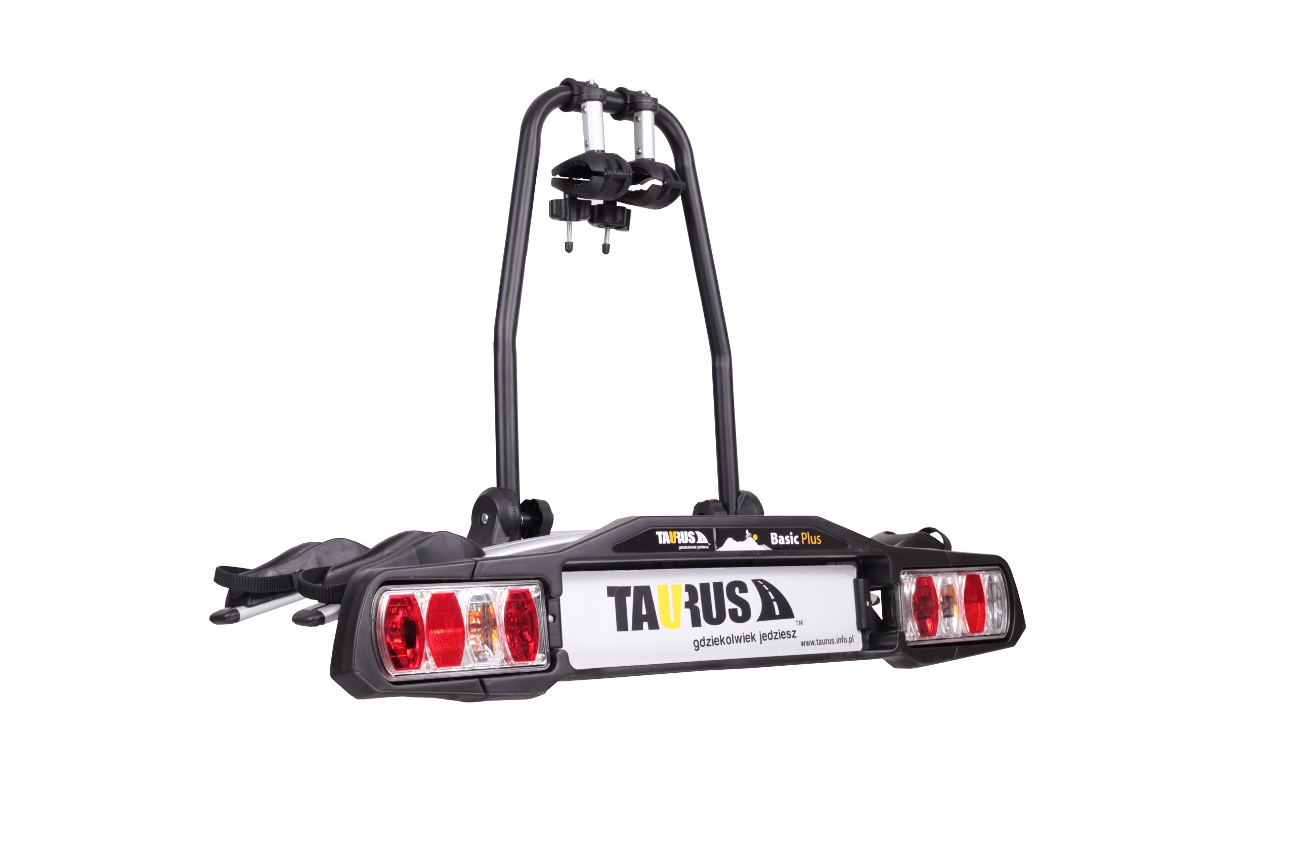 Bagaznik rowerowy na hak Taurus BASIC PLUS 2 rower