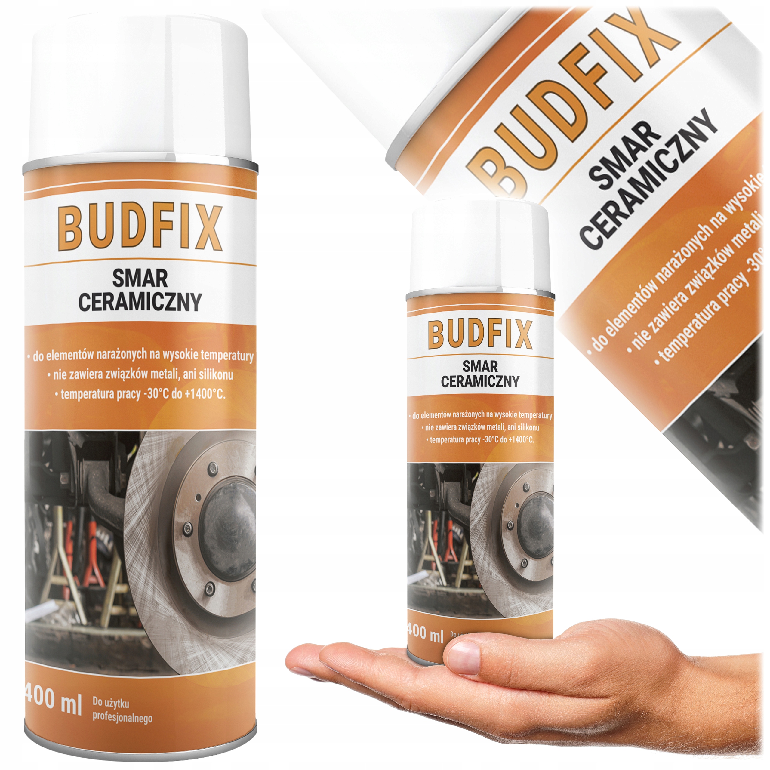 Керамическая смазка для тормозов ABS, ASR и ESP выхлопных болтов 1400 ° C спрей 400 мл