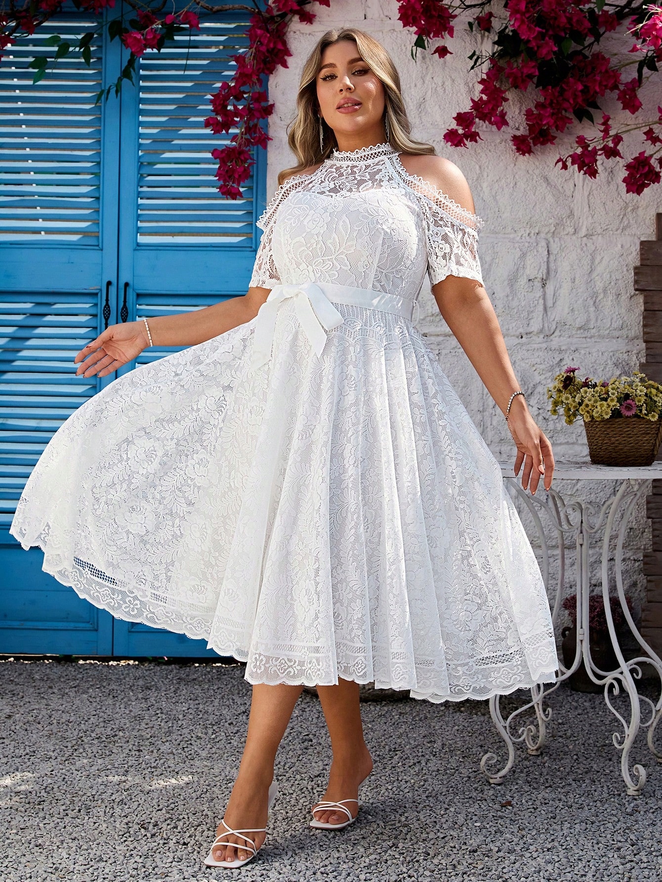 Šaty S Odhalenými Rameny Simplee XXL 44