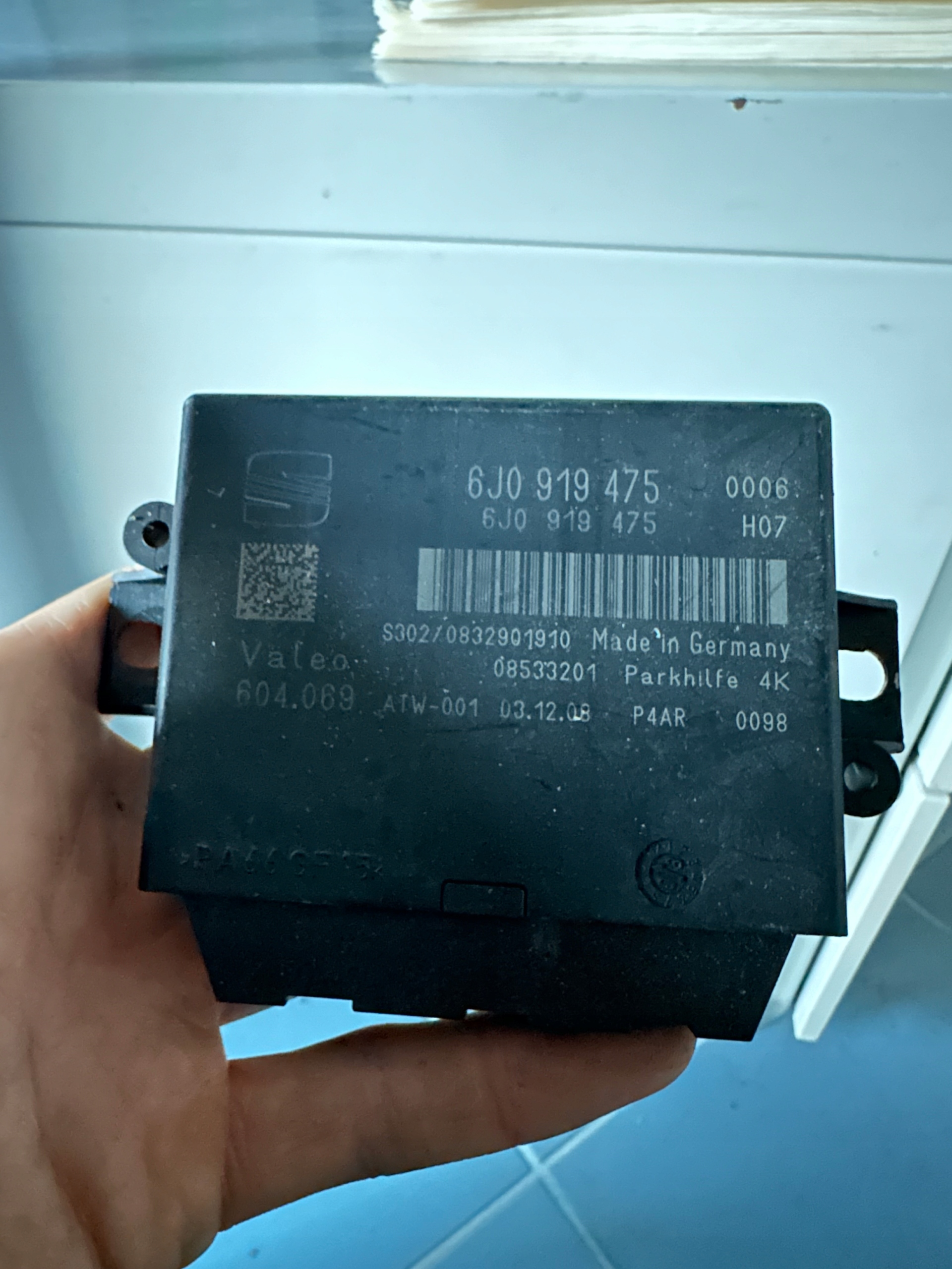 modulo parcheggio PDC SEAT IBIZA IV 6J0919475