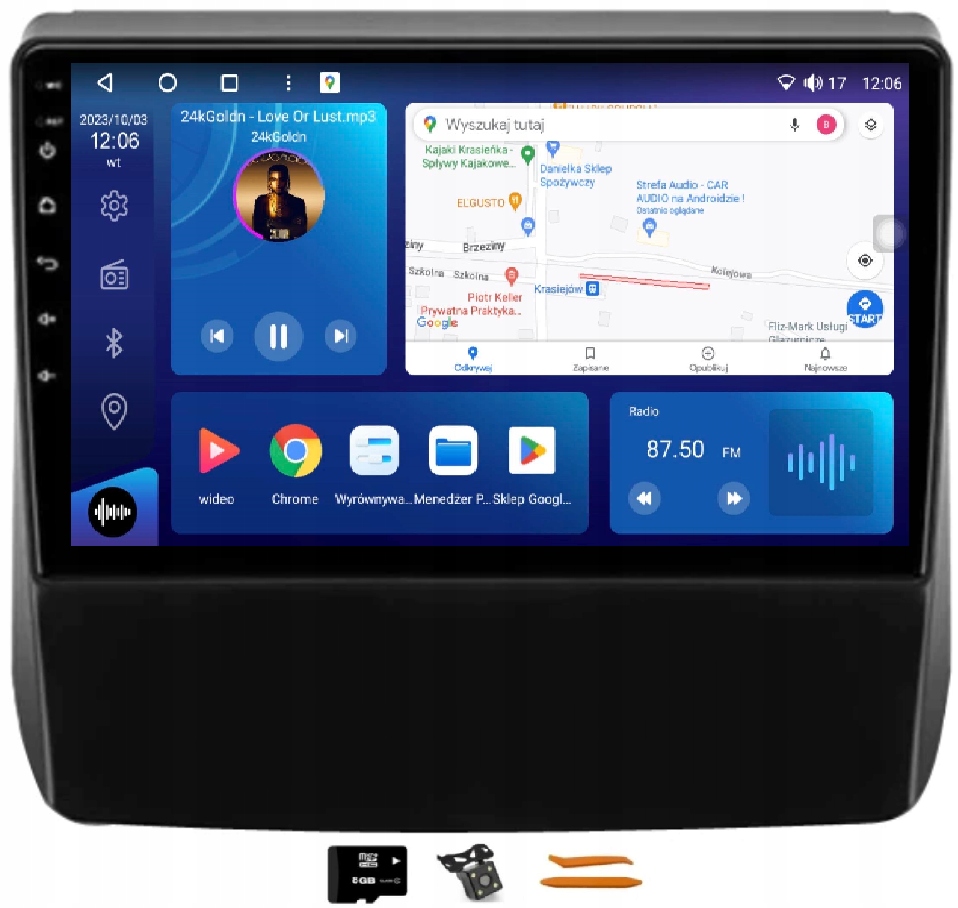 Rádio Android Navigácia Qled 2K Carplay Lte 64GB Subaru Forester 5 18-21