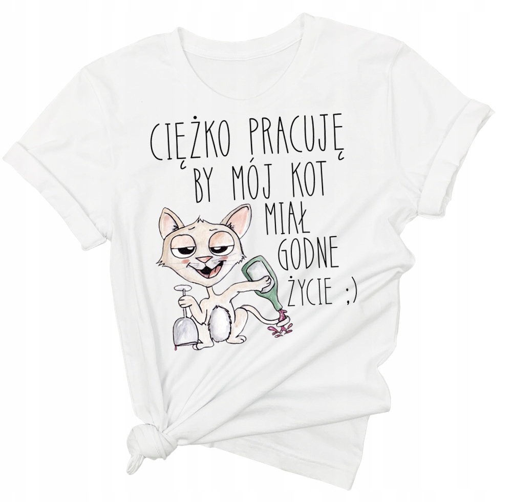 

Koszulka dla kociary prezent dla dziewczyny 5XL
