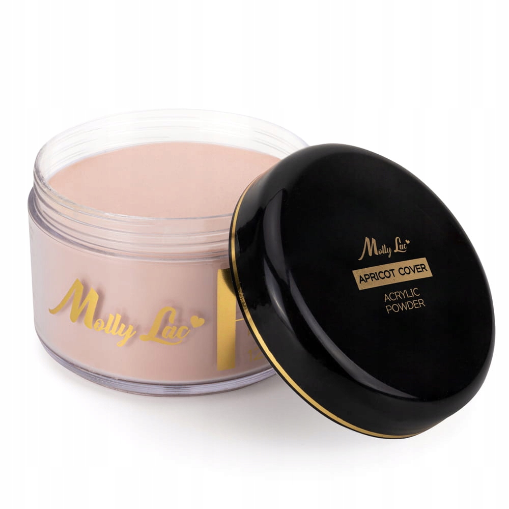 Akrylový pudr na nehty MollyLac Acrylic Powder Apricot Cover 120 g