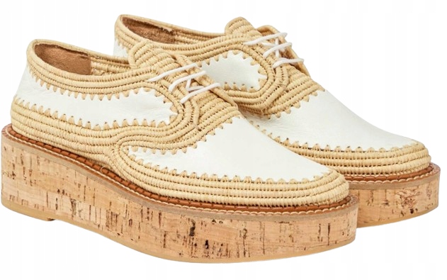 Gabriela Hearst Dámské Polobotky Bílé Přírodní V Retro Stylu 37 3DA