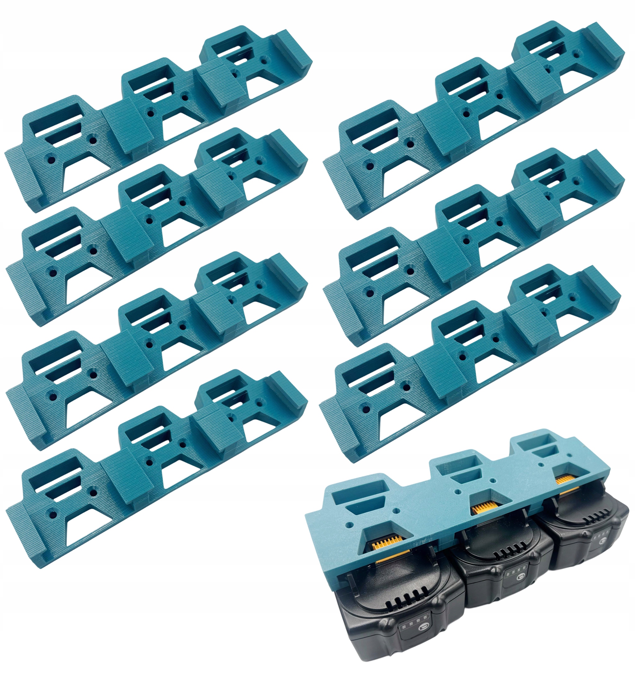 Trojitý držák na 3 baterie je vhodný pro Makita Lxt 18V mini 7ks