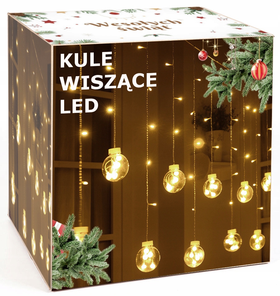 

Kule Wiszące Lampki Choinkowe Kurtyna Led Sople
