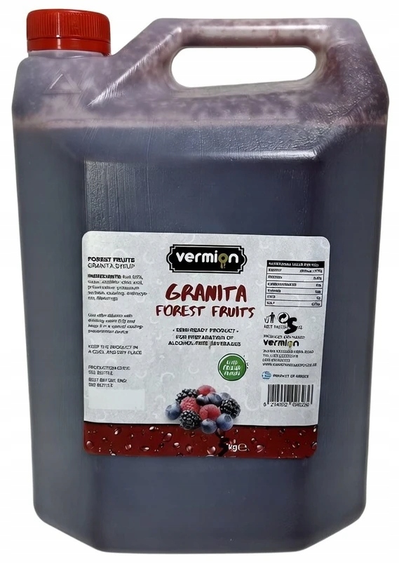 Granita Lesní ovoce koncentrát Vermion Deluxe 65% ovoce Forest Fruit 5 l