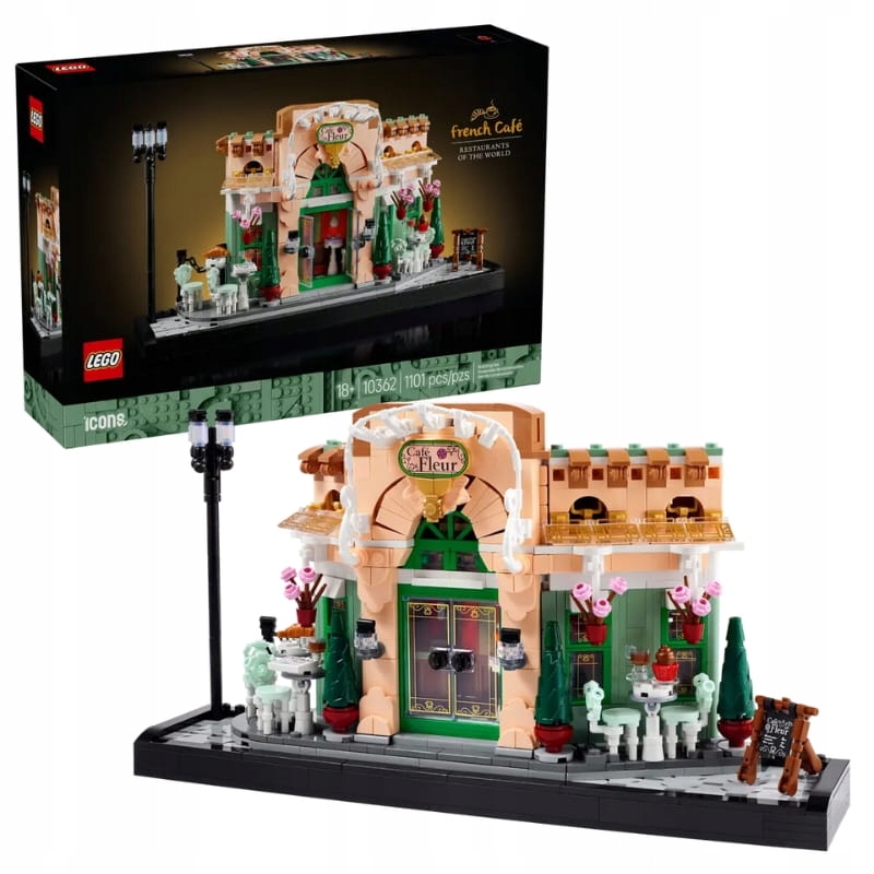 Lego Icons Francouzská Kavárna Pařížská Restaurace Set 1101 El. 18+