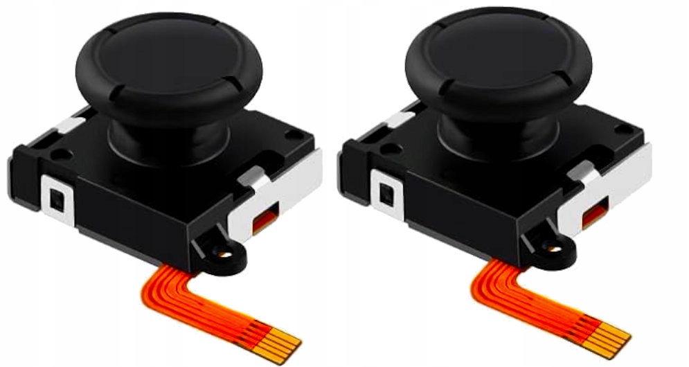 2X JOYSTICK 3D GAŁKA ANALOG JOY-CON DRĄŻEK CZARNY NINTENDO SWITCH OLED V3