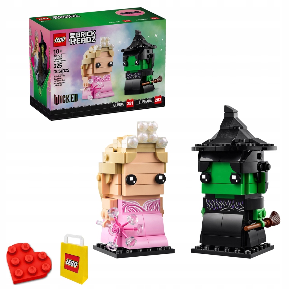 Lego BrickHeadz 40794 Wicked: Figurky Elphaby a Glindy