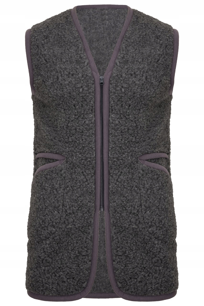 

Długa Kamizelka Wełniana 100% Wełna, r. 2XL