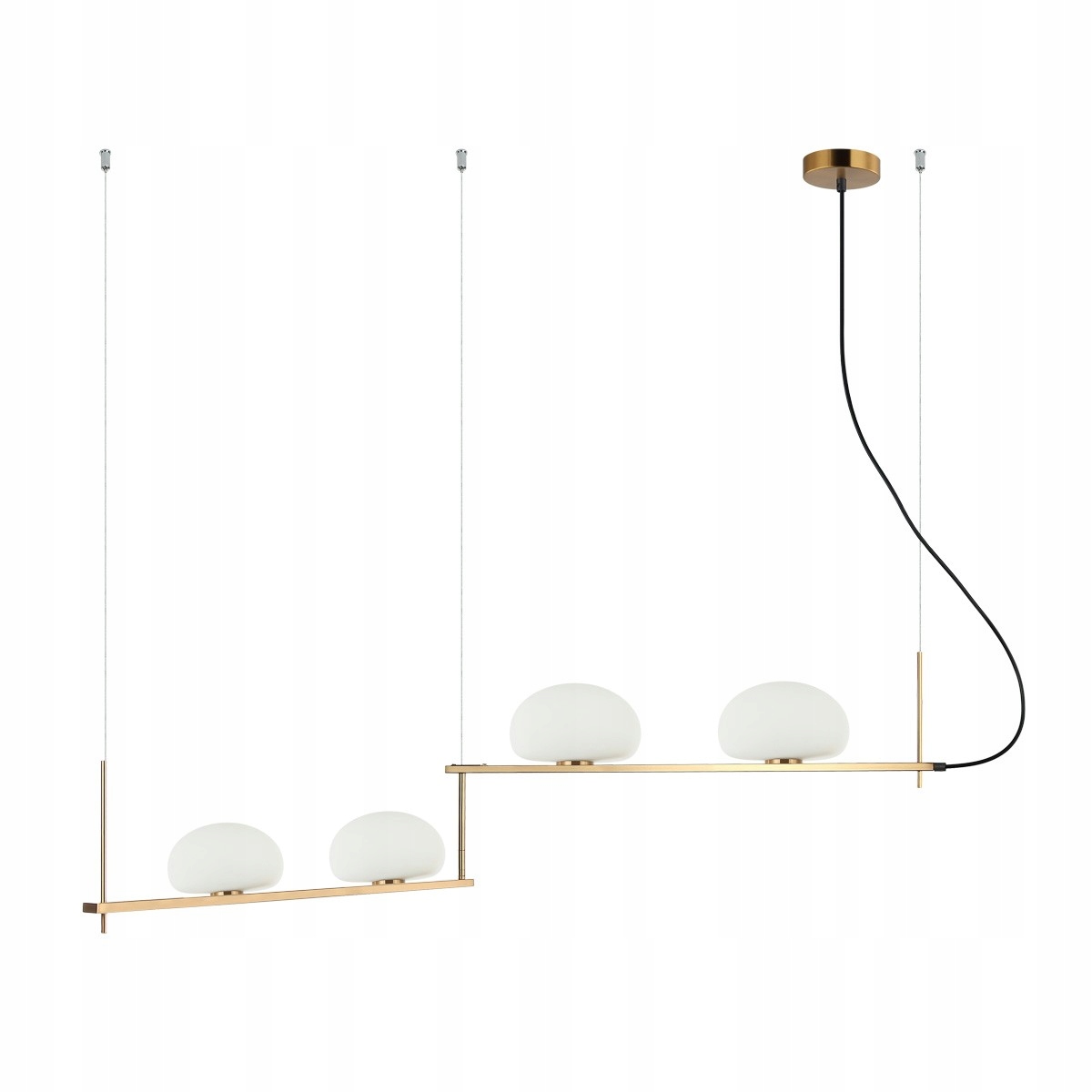 Kernio PND-357784-BRO+W Moderná závesná lampa zlatá