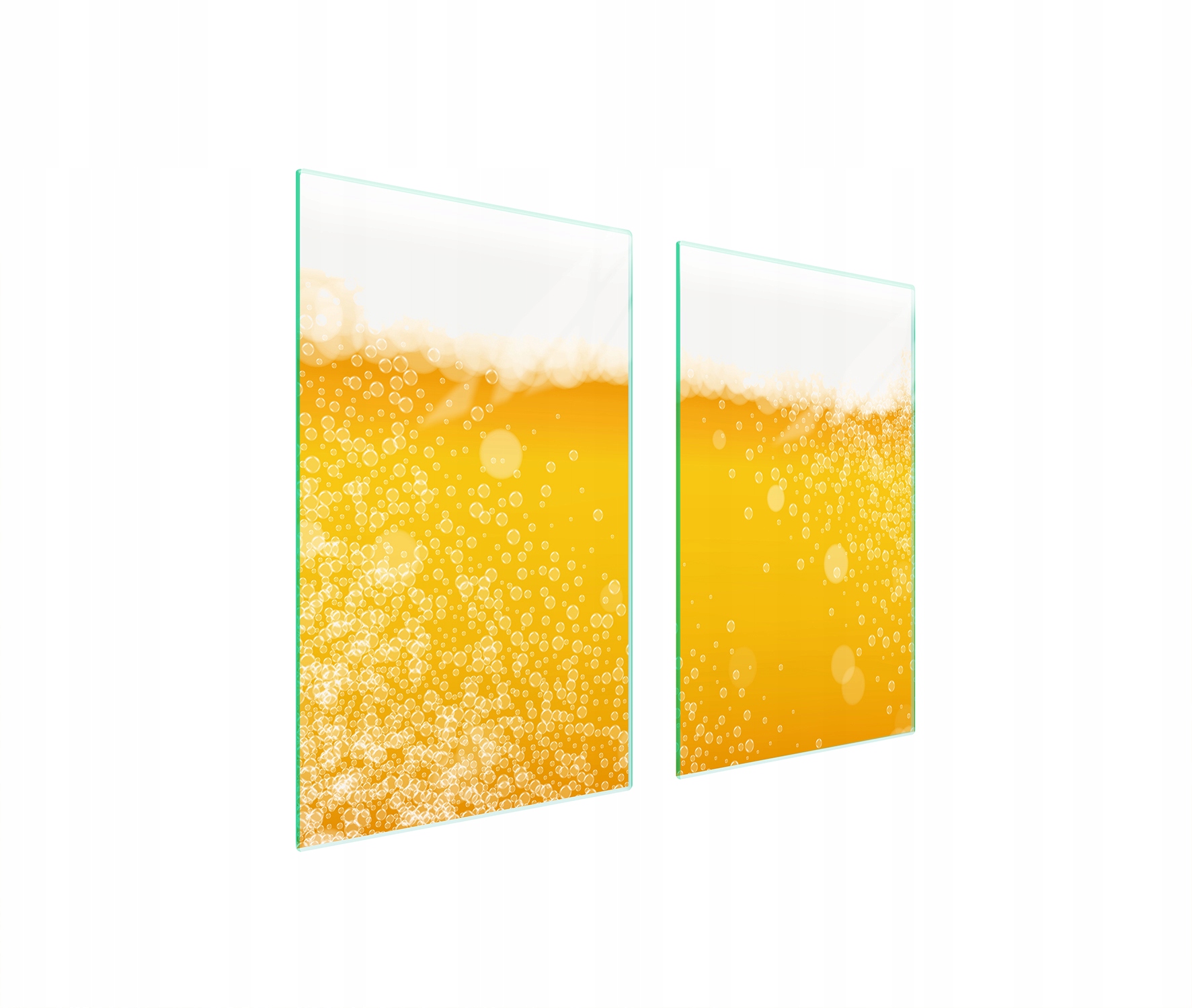 Skleněná ochranná deska na sporák 75x52 Pivo kalená Indukce 7v1