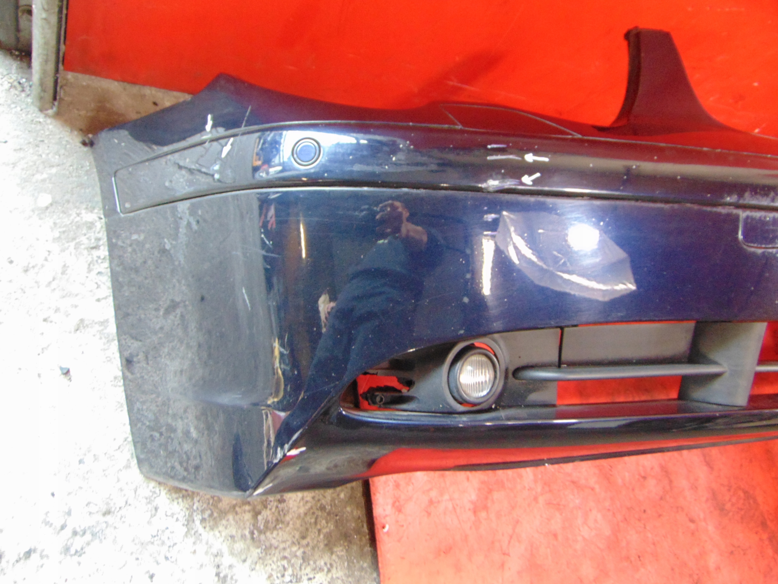 BMW 7 E65 01-05 front bumper front sensors PDC NACHTBLAU METALLIC 490