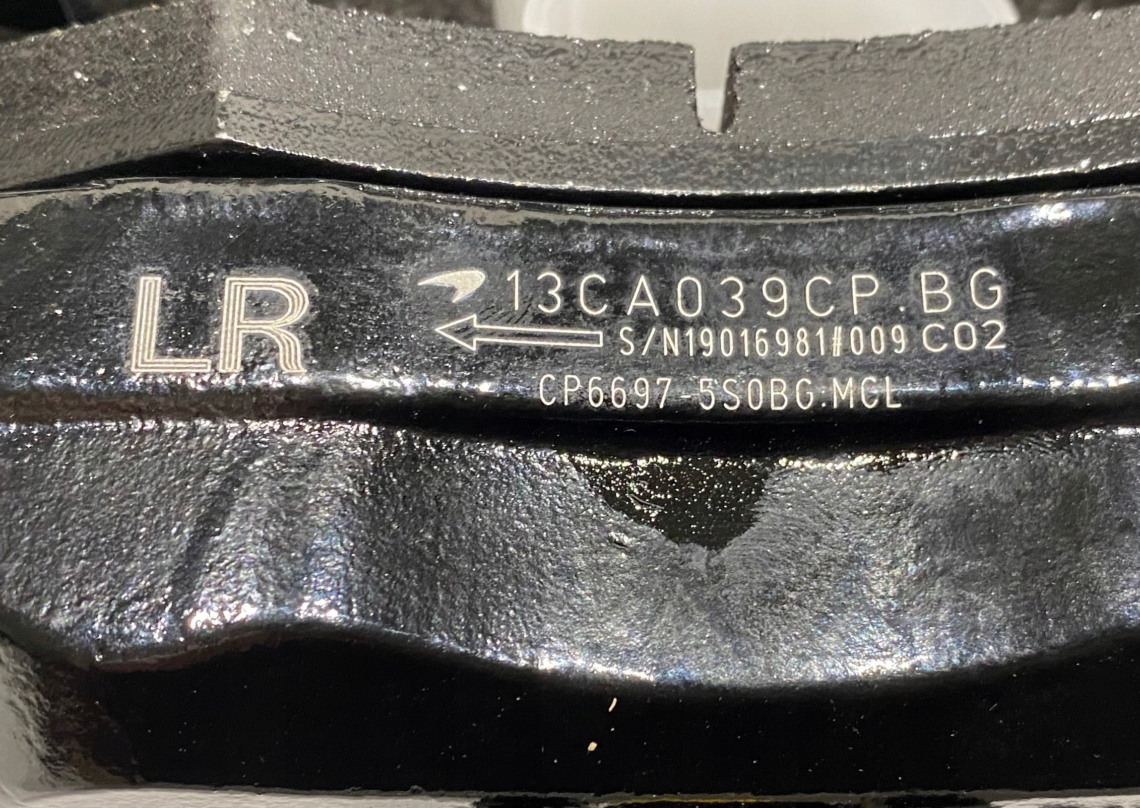 MCLAREN ÉTRIER FREIN FREIN FREIN RR LH 13CA039CP