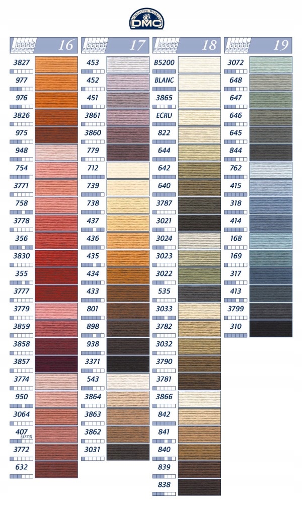 Mulina do robótek ręcznych DMC wiele kolorów Rodzaj do haftu do szycia ręcznego