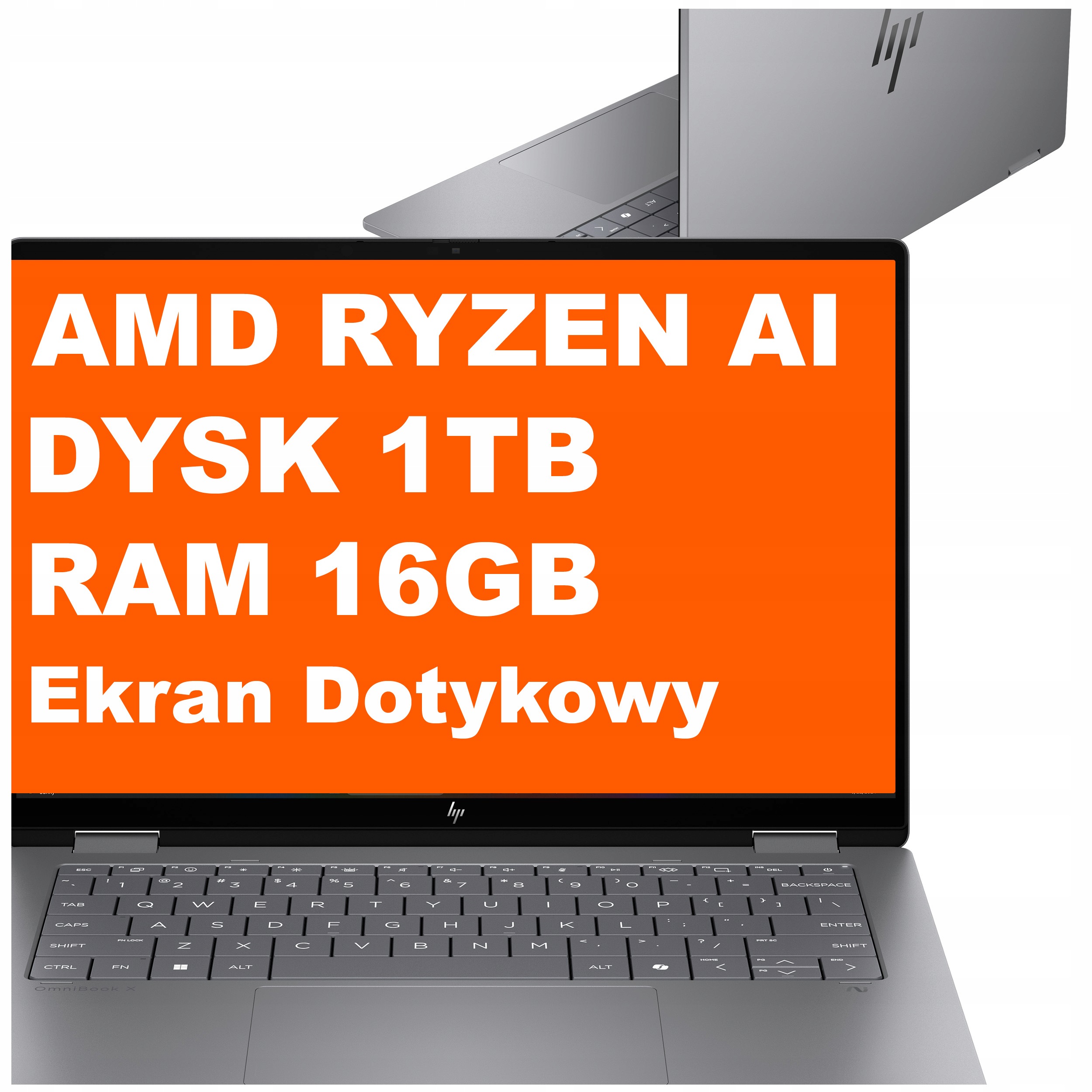 Laptop Hp OmniBook X 2w1 14-fk 16GB 1TB Radeon 860M 14" 3k Win 11 Srebrny