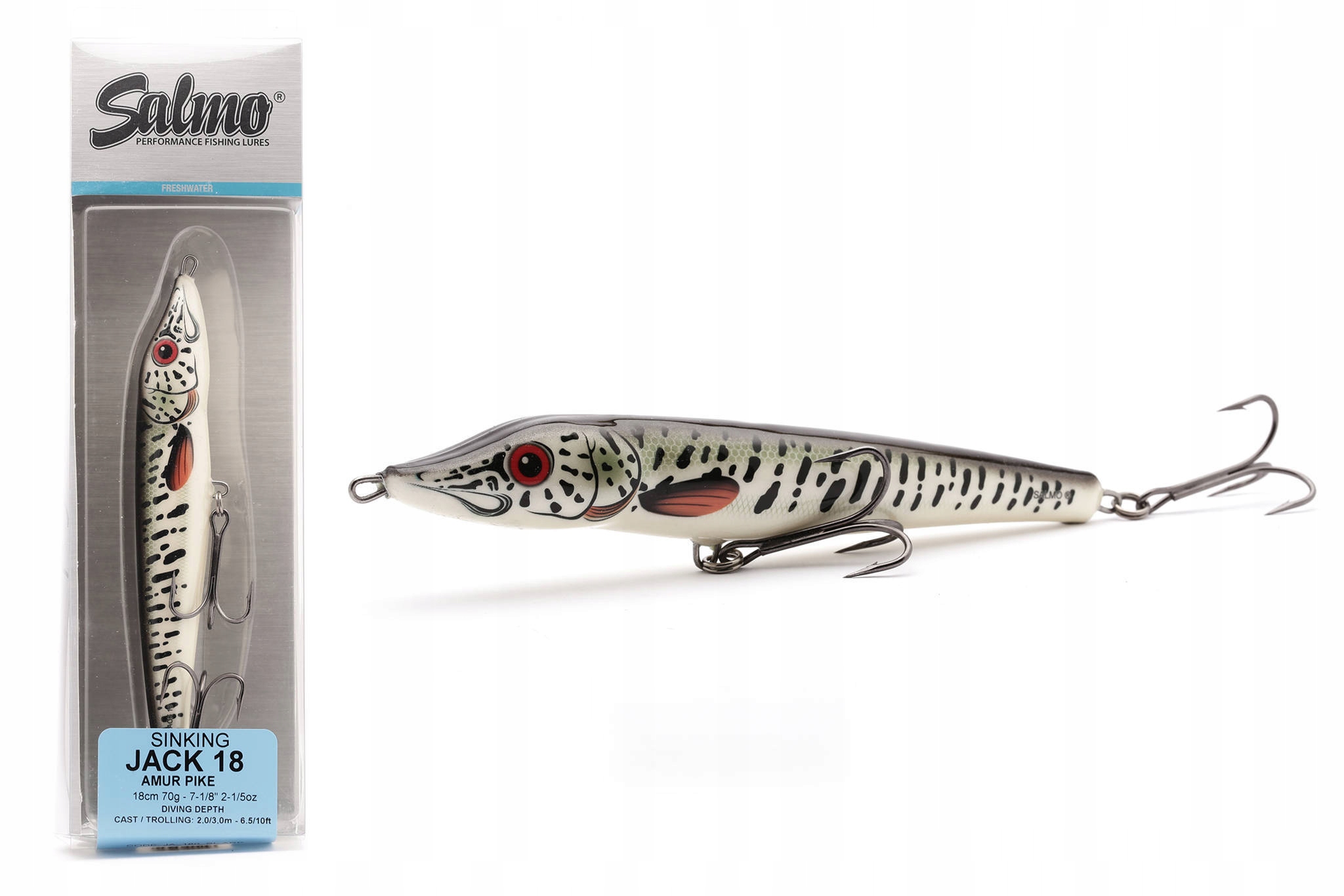 Wobler Salmo Jack Sinking Amur Pike 18cm