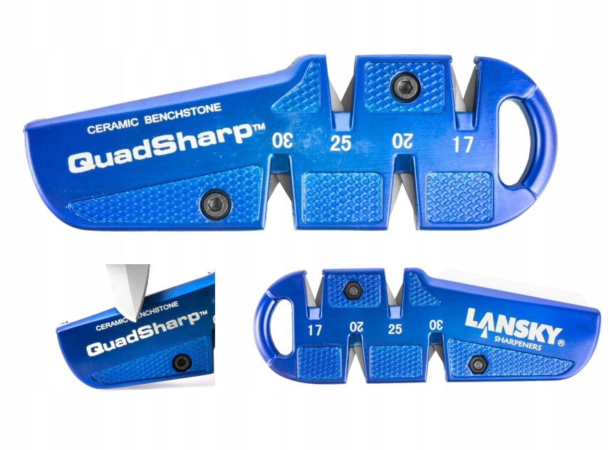 Lansky Ostrzałka Odełka Noży Qsharp QuadSharp 4 Kąty Uniwersalna Blue