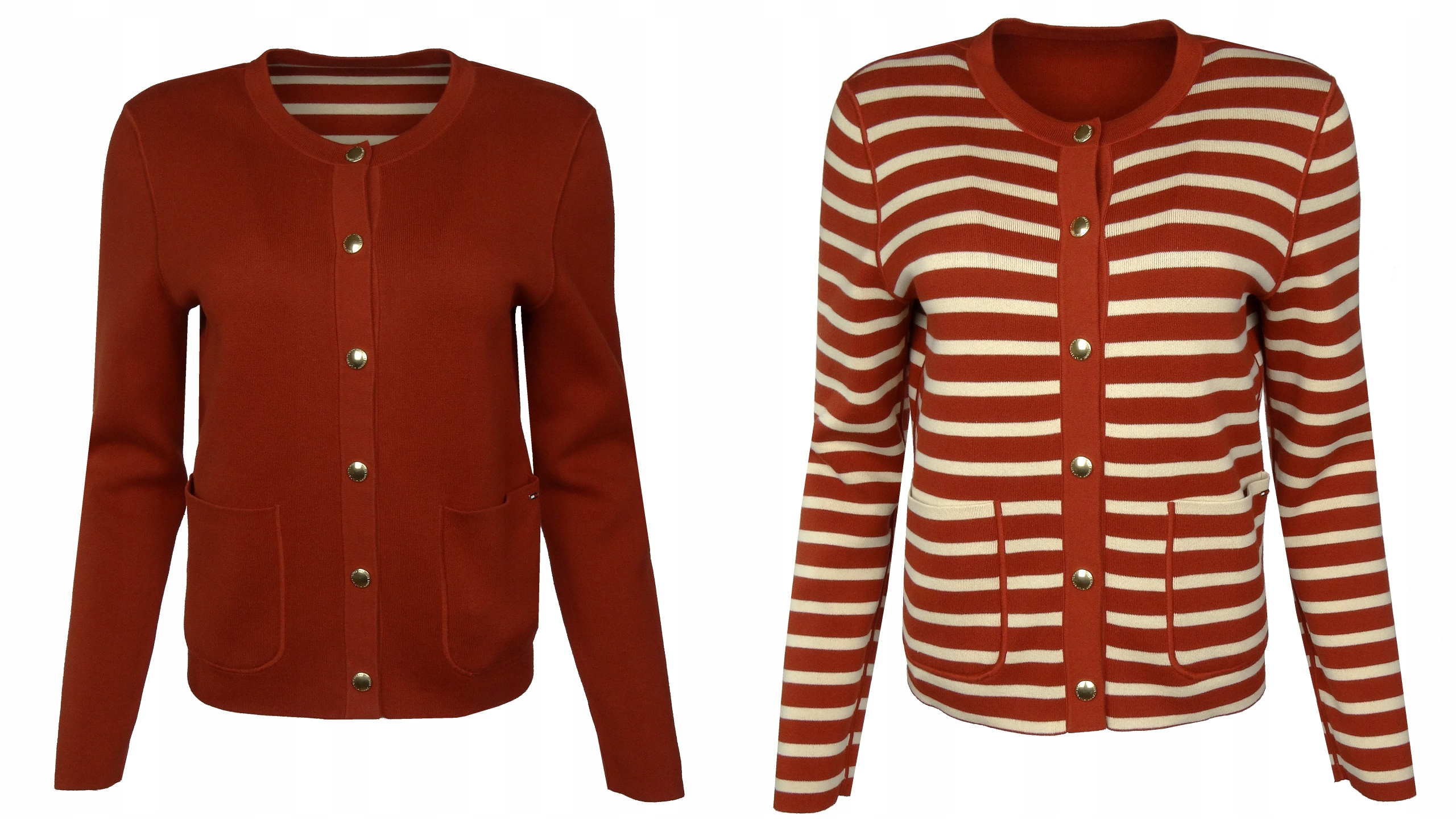 Tommy Hilfiger dámský oboustranný kardigan, červený, S