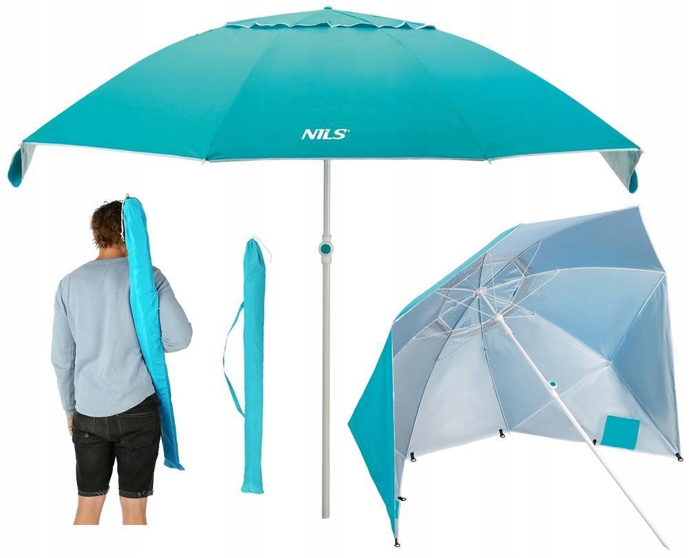 

2w1 Parasol Parawan Plażowy Ogrodowy Filtr Uv