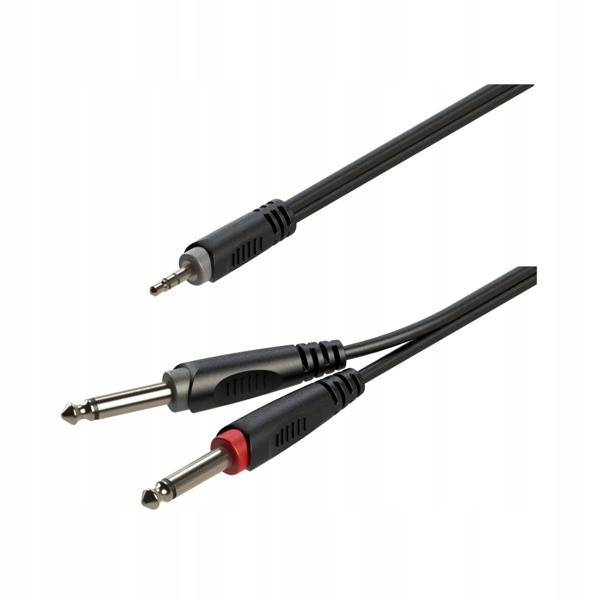 

Kabel 2x Jack 6,3mm mono Jack 3,5mm stereo 1m