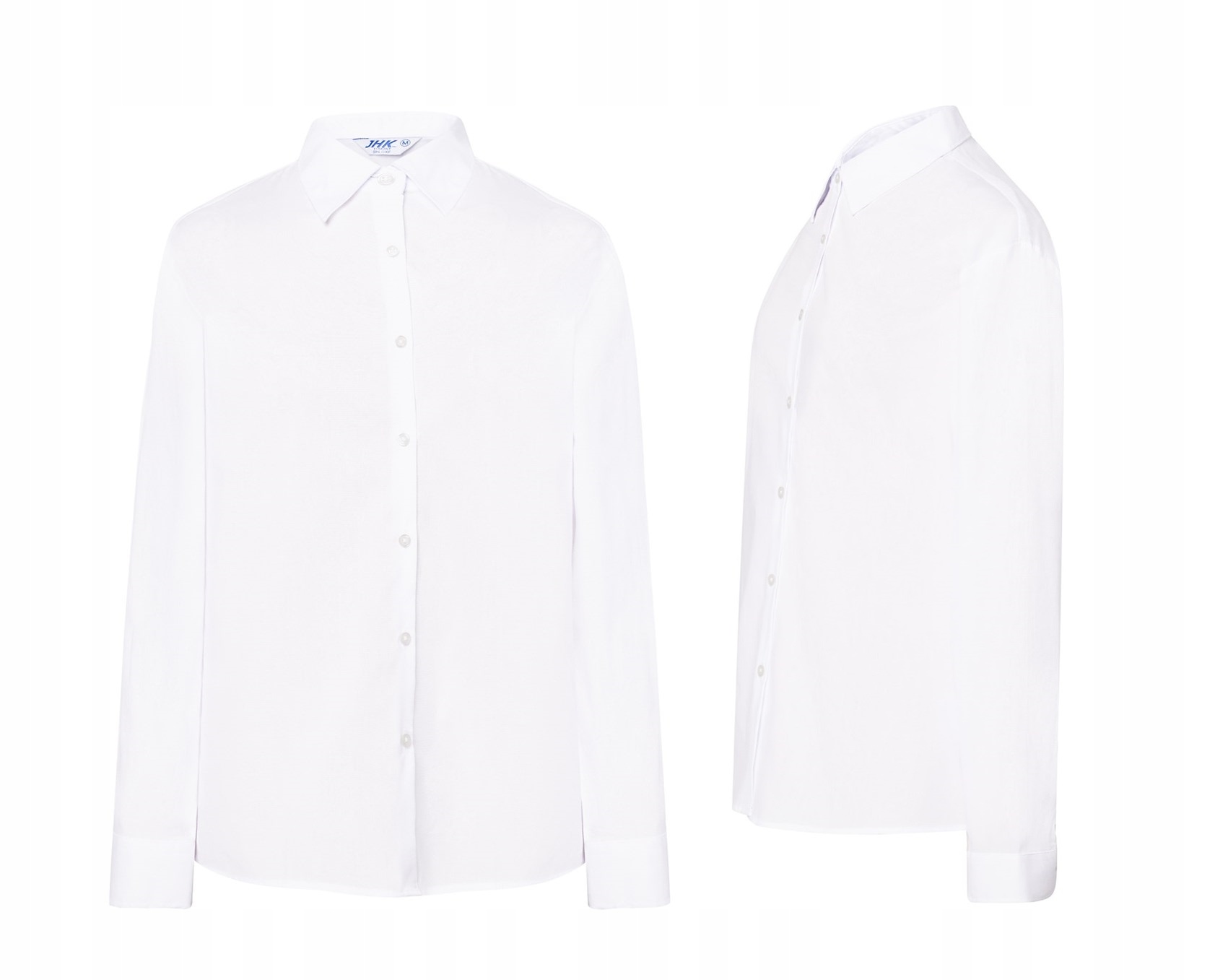 Dámská Elegantní bavlněná košile s dlouhým rukávem Jhk Shl Oxf bílá Wh vel.