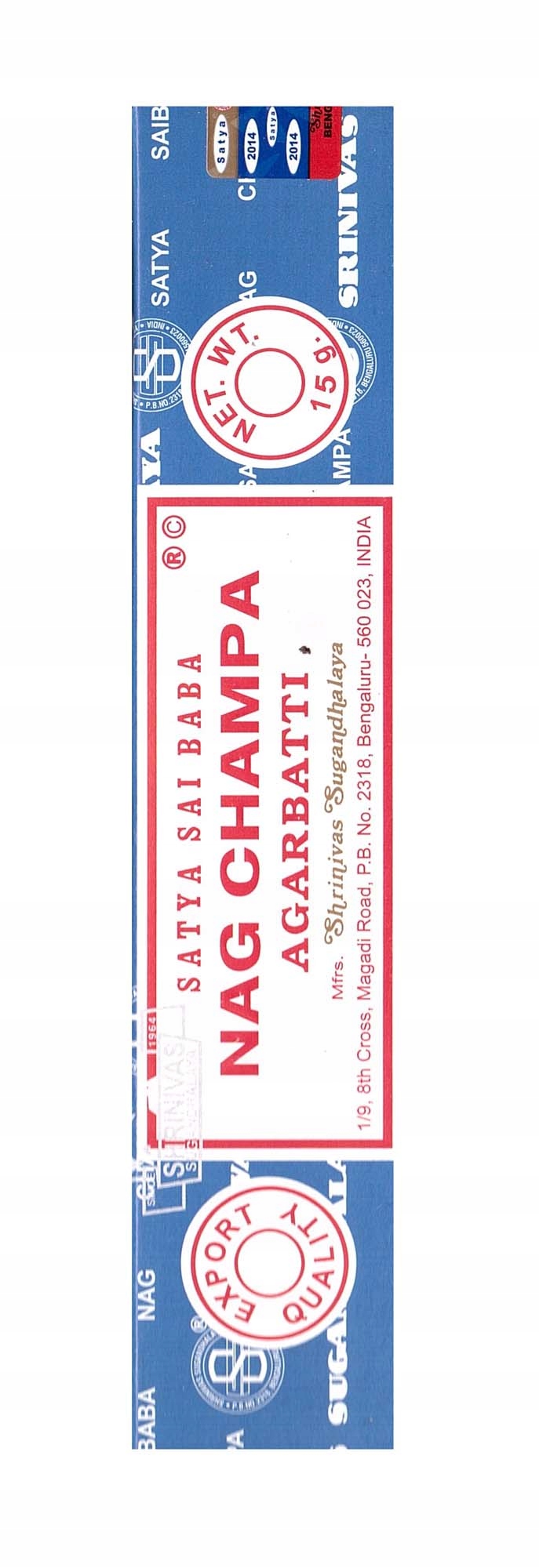 

Kadzidełka Nag Champa Sai Baba 15g Naturalne Pyłko