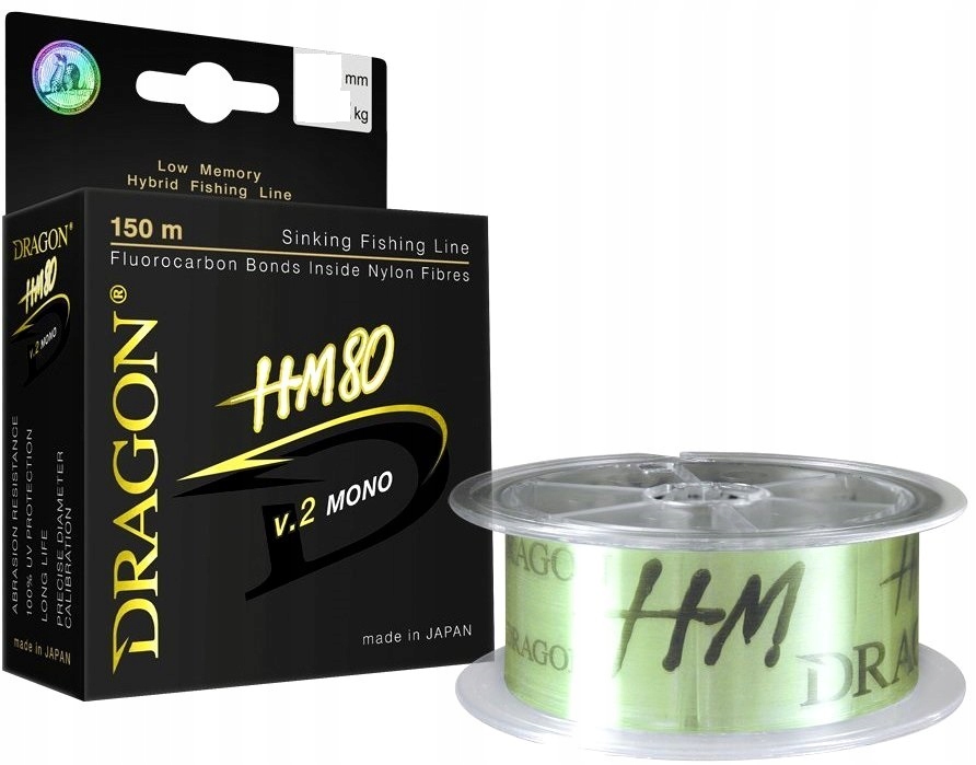 

Żyłka Dragon HM80 V.2 Mono 150m 0,182mm 4,41kg