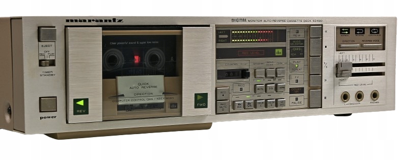 Magnetofon kasetowy Marantz SD-630 złoty
