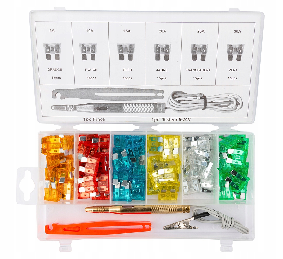 Zestaw Bezpieczników Samochodowych 5A-30A Redats Producent części Redats